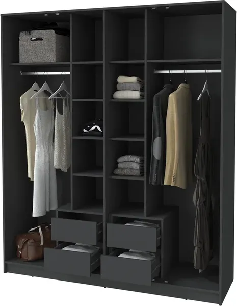 Шкаф Интерлиния Концепт КТ-Ш4 Глосс