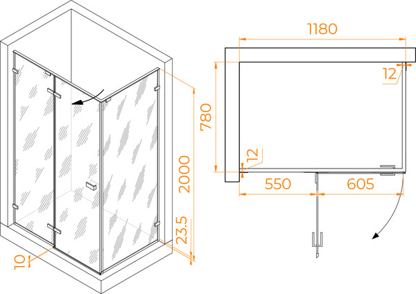 Душевой уголок RGW SV-040 / 353204028-11