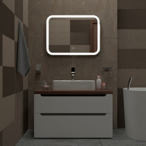 Зеркало Silver Mirrors Stiv neo-S 80x60 / LED-00003093