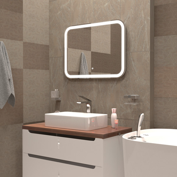 Зеркало Silver Mirrors Stiv neo-S 80x60 / LED-00003093