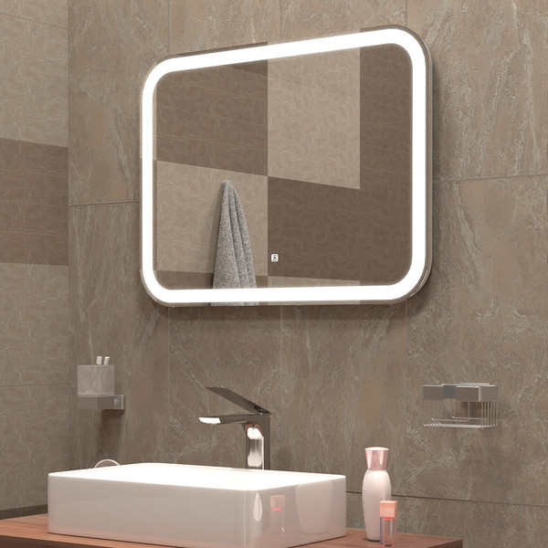 Зеркало Silver Mirrors Stiv neo-S 80x60 / LED-00003093