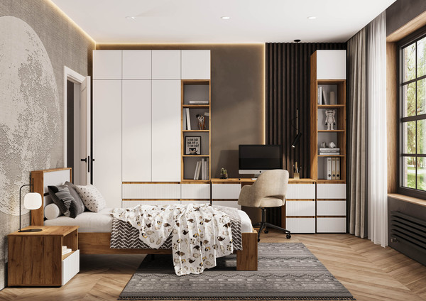 Односпальная кровать Стендмебель Хелен КР 01 90х200