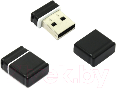 USB flash накопитель Qumo Nano 64GB 2.0 Black / QM64GUD-NANO
