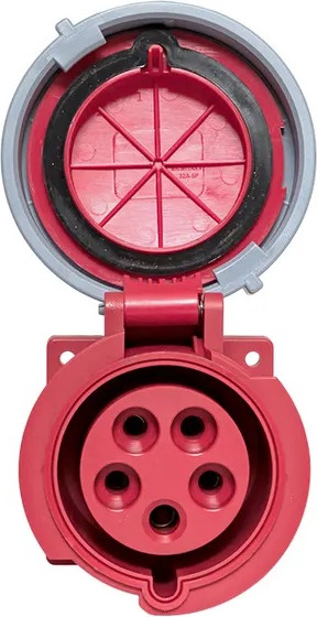Розетка силовая КС YHT 3252 3Р+РЕ+N 32А 380В IP67 / 74304 - фото