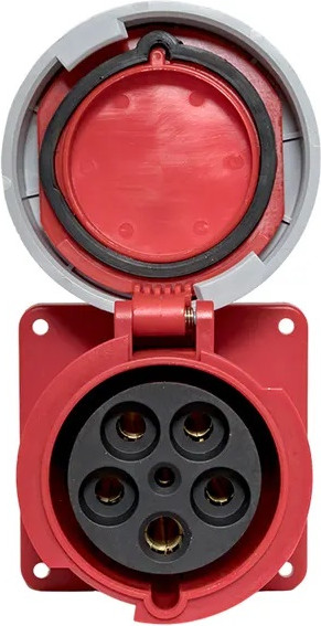 Розетка силовая КС YHT 3452 3Р+РЕ+N 125А 380В IP67 / 74308 - фото