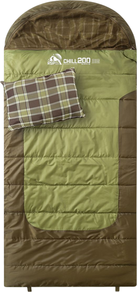 Спальный мешок RSP Outdoor Chill 200 Big / SB-СH-200-BIG-OLGN-L - фото