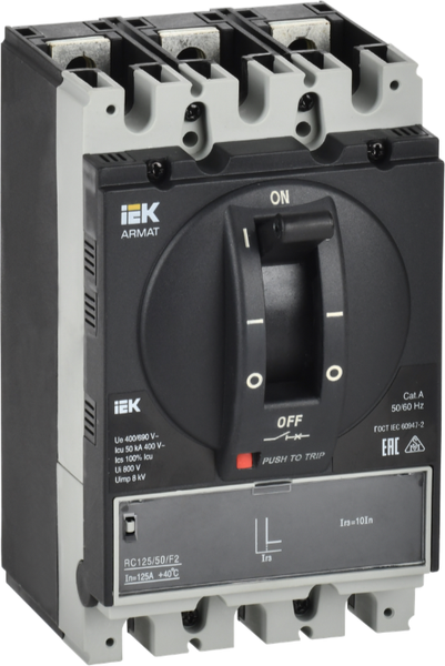 Выключатель автоматический IEK AR-MCCB-3A-050-0050A-MTUC