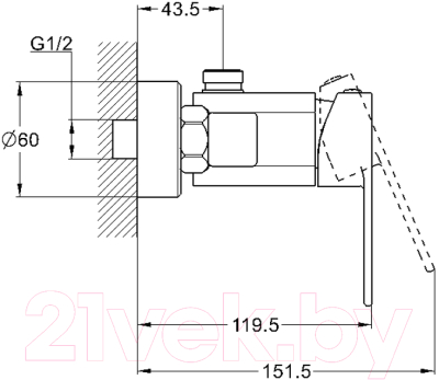 Смеситель G.Lauf NEB5-A123