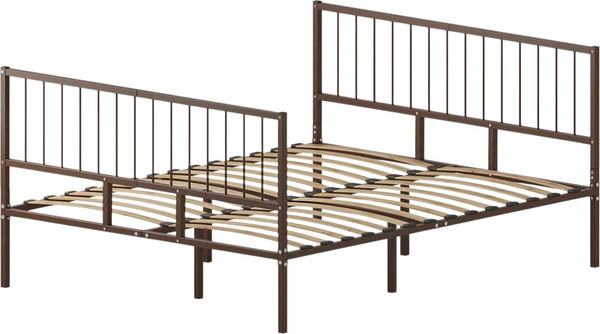 Двуспальная кровать Домаклево Металика В4+В4 180х190 - фото