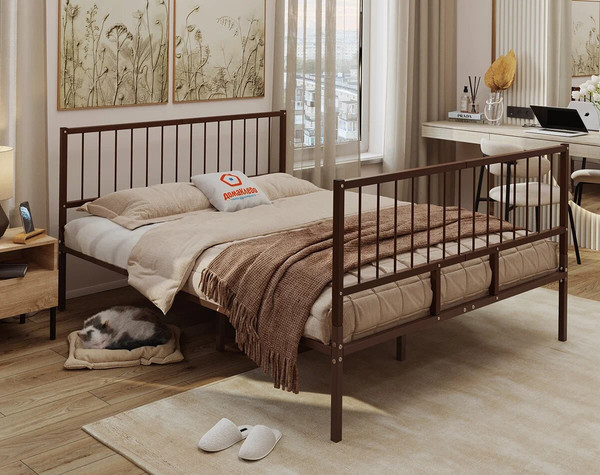 Двуспальная кровать Домаклево Металика В4+В4 180х190