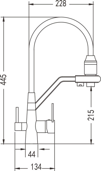 Смеситель Rose R558E