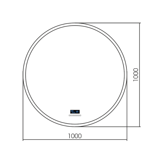 Зеркало Silver Mirrors Перла-S-6 D1000 / LED-00002937