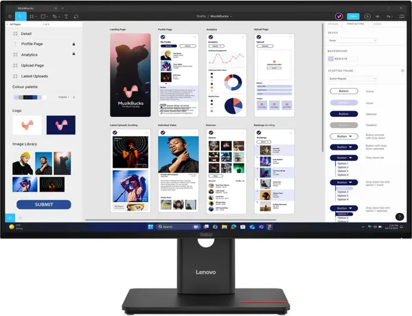 Монитор Lenovo T32UD-40 (64B0GAR1CB) - фото