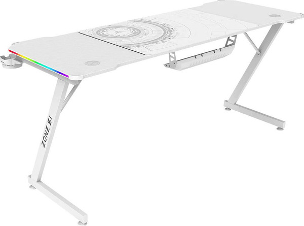 Геймерский стол Zone 51 Trine 160 RGB / Z51-T6R-WH