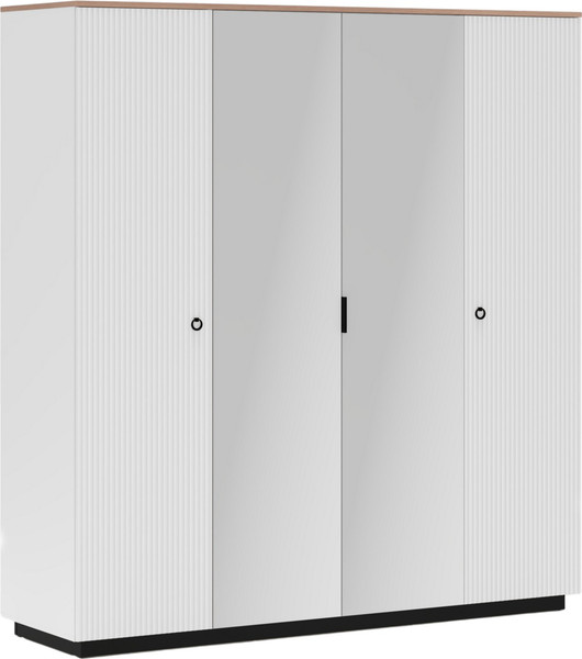 Шкаф Black Red White Domenica SZF4D - фото