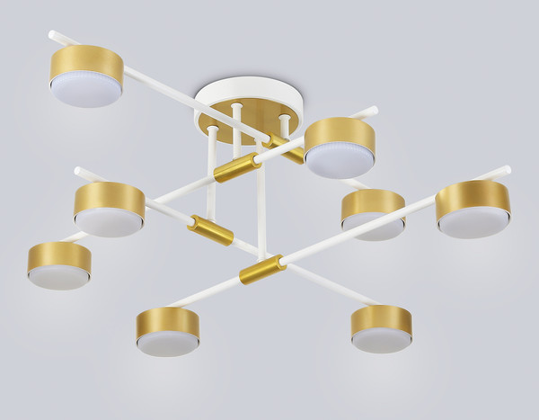 Потолочный светильник Ambrella FL51751/8 WH/GD