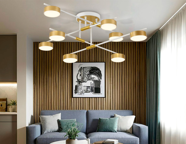 Потолочный светильник Ambrella FL51751/8 WH/GD
