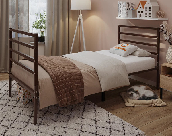 Односпальная кровать Домаклево Металика Г4+Г4 80х190