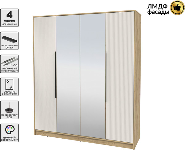 Шкаф Интерлиния Концепт Лайн КТ-Ш4з