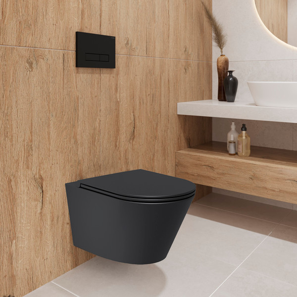 Унитаз подвесной с инсталляцией Lauter Longer 2110822B + 21901001