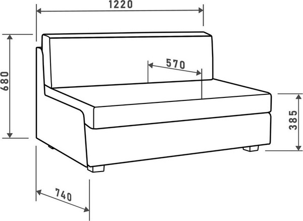 Диван Mio Tesoro Такка SB2