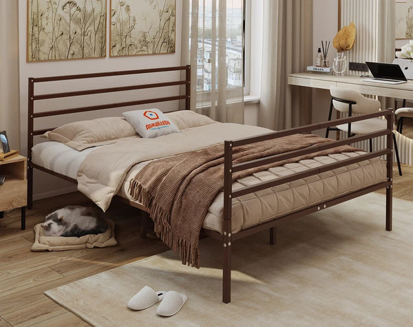 Двуспальная кровать Домаклево Металика Г4+Г3 160х200