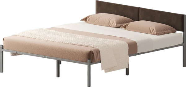 Двуспальная кровать Домаклево Лофт 180х200 с универсальной спинкой - фото