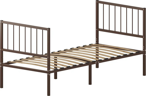 Односпальная кровать Домаклево Металика В4+В4 90х190 - фото