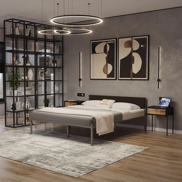 Полуторная кровать Домаклево Лофт 120х190 с универсальной спинкой