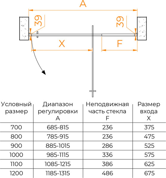 Душевая дверь RGW PA-008 / 350800812-21