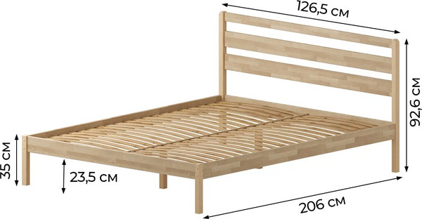 Полуторная кровать Домаклево Лето 120x200+В3