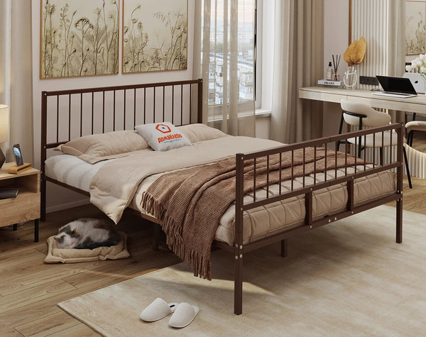 Полуторная кровать Домаклево Металика В4+В3 140х200