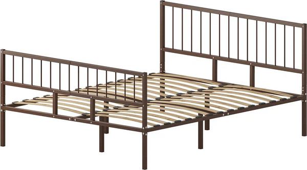 Полуторная кровать Домаклево Металика В4+В3 140х190 - фото