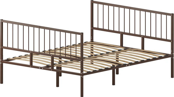 Полуторная кровать Домаклево Металика В4+В4 140х200 - фото