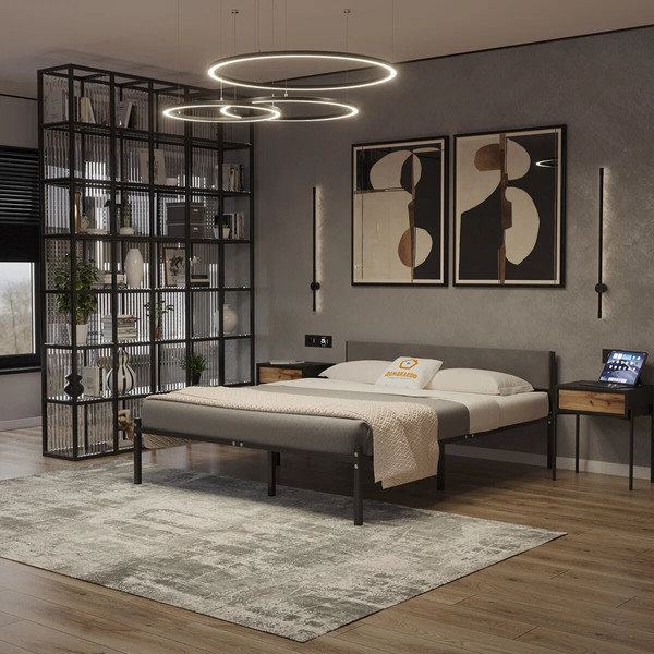 Полуторная кровать Домаклево Лофт 140х200 с универсальной спинкой