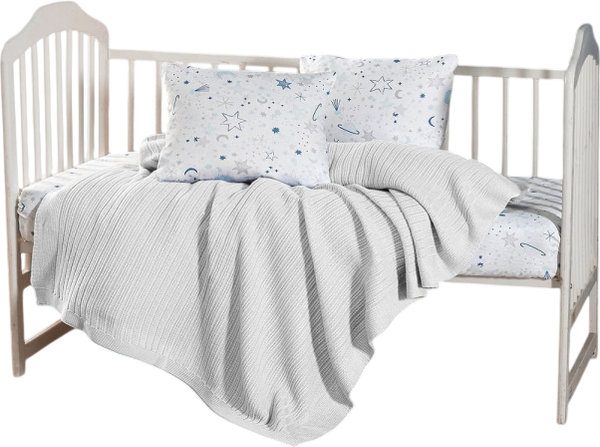Комплект постельный для малышей Karven С пледом D 038 Stellar White