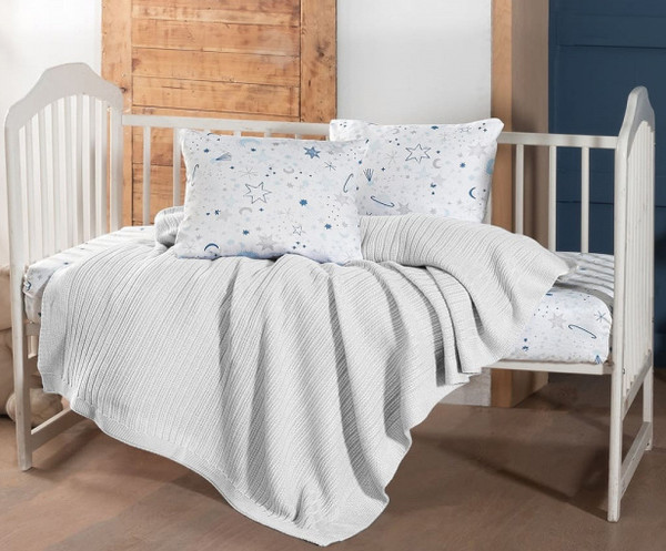 Комплект постельный для малышей Karven С пледом D 038 Stellar White