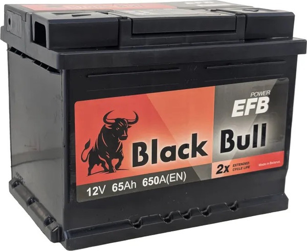 Автомобильный аккумулятор BLACK BULL EFB R+ 650A / 6СТ-65.0EFB - фото
