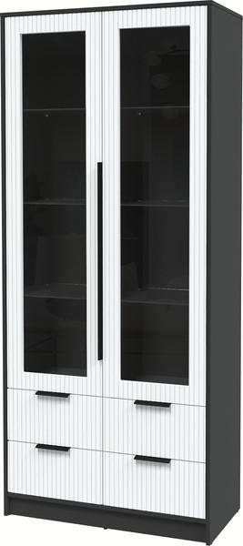 Шкаф с витриной Интерлиния Концепт Лайн КТ-ШВ2 - фото