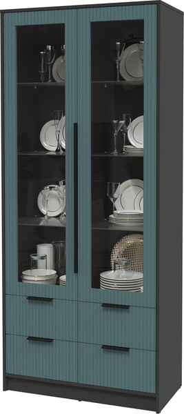 Шкаф с витриной Интерлиния Концепт Лайн КТ-ШВ2