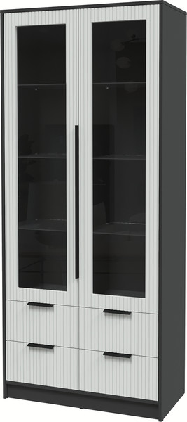 Шкаф с витриной Интерлиния Концепт Лайн КТ-ШВ2 - фото