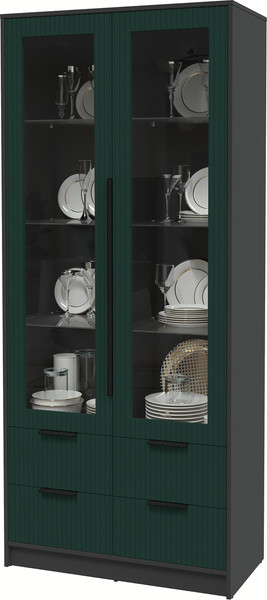 Шкаф с витриной Интерлиния Концепт Лайн КТ-ШВ2