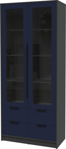 Шкаф с витриной Интерлиния Концепт Лайн КТ-ШВ2 - фото