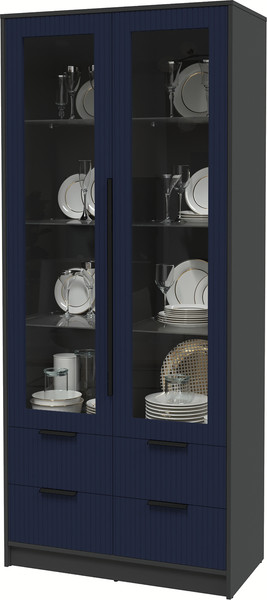 Шкаф с витриной Интерлиния Концепт Лайн КТ-ШВ2