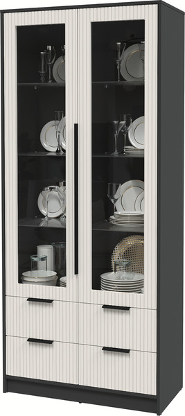 Шкаф с витриной Интерлиния Концепт Лайн КТ-ШВ2