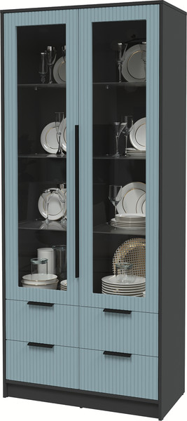 Шкаф с витриной Интерлиния Концепт Лайн КТ-ШВ2