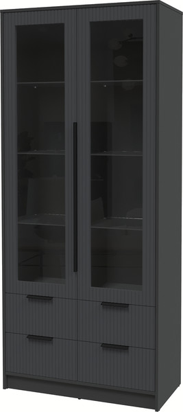 Шкаф с витриной Интерлиния Концепт Лайн КТ-ШВ2 - фото