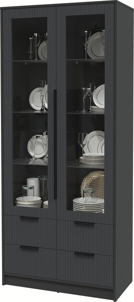 Шкаф с витриной Интерлиния Концепт Лайн КТ-ШВ2