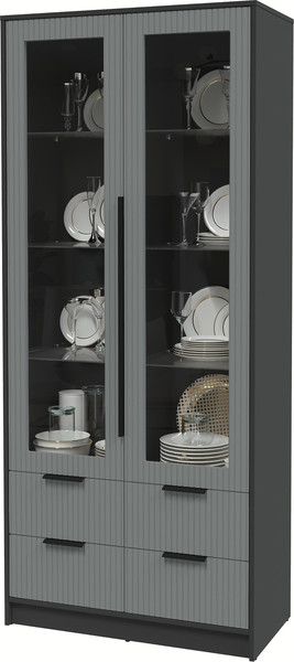 Шкаф с витриной Интерлиния Концепт Лайн КТ-ШВ2