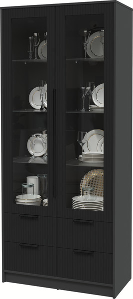 Шкаф с витриной Интерлиния Концепт Лайн КТ-ШВ2